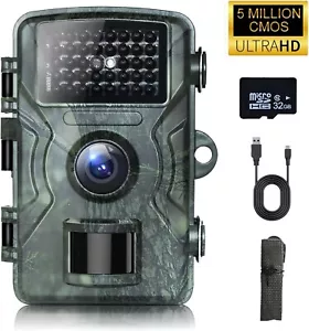 Caméra de chasse 48MP 2.7K Enregistrement vidéo Vision Nocturne IP66 étanche - Picture 1 of 12