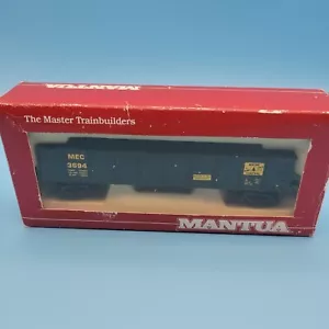 MANTUA 43' GONDOLA, MAINE CENTRAL #3694, WEATHERED, ORIGINAL BOX Train - Picture 1 of 7