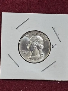 Stempelglanz +++ 1963 D - Silber Washington Quarter  - Bild 1 von 2