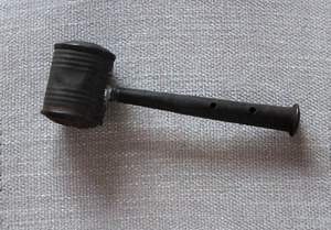 Antique c. 1800's Civil War era Child's Tin Whistle/Rattle Toy - Picture 1 of 7