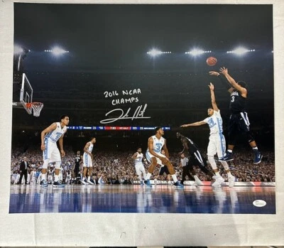 Josh Hart signed 2016 NCAA Champs autographed Villanova Wildcats 16x20 Photo JSA - Image 1 of 3