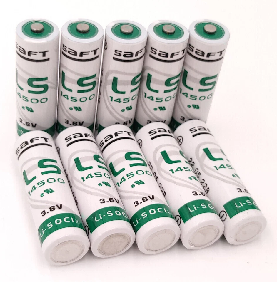 10 x Brand New Genuine  SAFT LS14500 LS 14500  AA 3.6v Lithium Batteries - Image 1 of 1
