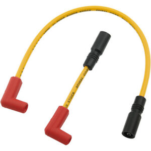 Accel 8mm Yellow Spark Plug Wire Set for Harley Softail FXST, FLST, FLS 00-15