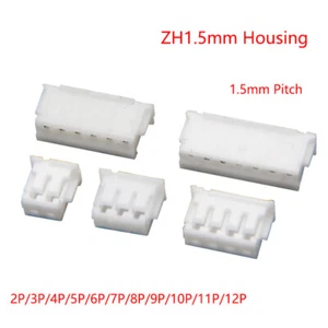 Enchufe de carcasa ZH1,5 mm conector de paso de 1,5 mm 2P/3P/4P/5P/6P/7P/8P/9P/10P/11P/12P - Imagen 1 de 4