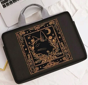 Laptop/Tablet Bag w Handle Tarot Black Cat New. - Afbeelding 1 van 4