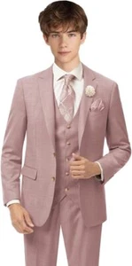 Boys Suit Formal 3 Pieces Linen Suits for Boys Summer Beach Wedding Outfits Kids - Picture 1 of 26