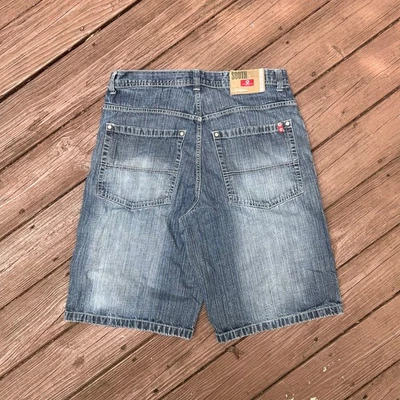 Pantalones cortos de mezclilla holgados Southpole Red Tab azules para hombre 38 Y2K Streetwear pantalones cortos vintage Foto 1 de 4