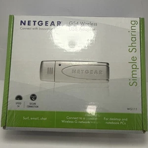 NETGEAR WG111 G54 Wireless USB Adapter WG111US 54 MBPS - Picture 1 of 4