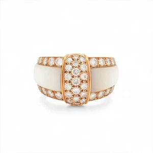 Anillo de diamantes conchas Van Cleef & Arpels 18Kt (YG) 11,1 g - Imagen 1 de 5