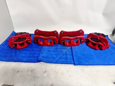 2020–2024 TOYOTA CAMRY TRD 3,5 Л ПЕРЕДНИЙ И ЗАДНИЙ ТОРМОЗНЫЕ СУППОРТЫ КОМПЛЕКТ КРАСНЫЙ ОТ ОРИГИНАЛЬНОГО ПРОИЗВОДИТЕЛЯ - Изображение 1 из 4