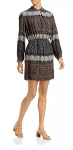 Vanessa Bruno Dress Size 34 Medium Santana Black Multicolored Printed Silk $380 - Picture 1 of 11