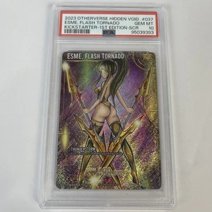 Otherverse Esme Flash Tornado SR Holo SR-037 Hidden Void Kickstarter PSA 10 Gem - Picture 1 of 6