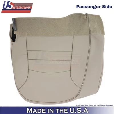 Cubierta de asiento inferior de pasajero de cuero sintético marrón para Ford Crown Victoria 1998-2002 Foto 1 de 4