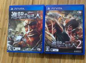 SYY203 Sony PSP Vita Attack on Titan 1 2 2Games Set ship free JP - Picture 1 of 1