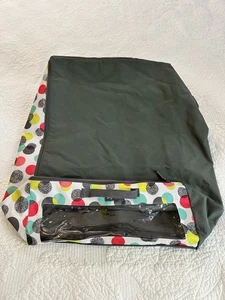 Thirty One Zip Top Storage Under Bed Organizer 26x18x7 Polka Dot See Thru Front - Picture 1 of 11