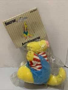 VTG NIP 1986 Saurus By Allison Aerobisaurus Dinosaur Plush Stuff Animal Rare - Picture 1 of 18