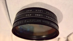 Tiffen 62mm Warm Soft/FX 2 Lens filter, Kenko LBC4, LBW4 3 total - Picture 1 of 4