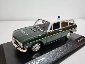 Minichamps 400011390 Audi 60 Variant - 'Polizei Ingolstadt' 1970 1/43 #NEW - Picture 1 of 7
