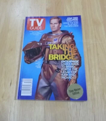 TV GUIDE August 25-31  2001  ENTERPRISE/Scott Bakula  1 of 3 Covers Charlotte NC Foto 1 de 2