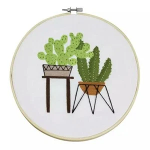 Hand Embroidery Kit 20cm - Beginners DIY Craft Project - Modern Needlework - Picture 1 of 1
