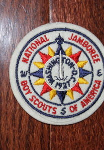 Vintage Scout Patches Boy Scout  1937 National Jamboree Washington DC 1980s
