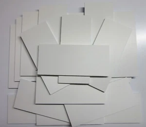 PVC Hartschaumplatten 6mm ca. 1 kg Reste Weiß - Kunststoffplatten ca. 18 Stück - Bild 1 von 4