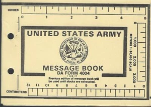 Historical book for Message Book, DA Form 4004 - Bild 1 von 1