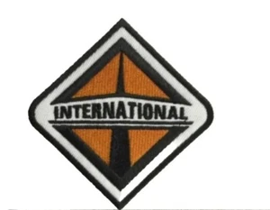 international (LKW) Stickaufnäher orange, weiß und schwarz zum Aufnähen - Bild 1 von 3