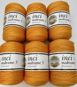 Anatolya 2mm Polyester Crochet Cord - Bags Macrame - 6x100g Rolls - 058 Orange - Picture 1 of 11