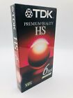 Tdk Premium Quality Hs Blank Vhs Tape T-120Hs 6 Hours Sealed New