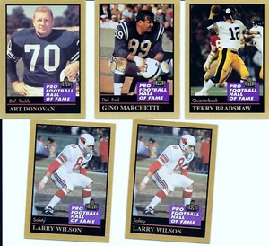5 - ENOR 1991 PRO FOOTBALL HALL OF FAME CARDS SEE DESC FOR NAMES - Picture 1 of 2