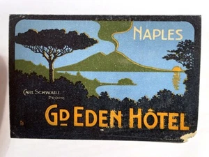 Hotel Luggage Label | Grand Hotel Eden Small Richter | Scarce Beauty | GOOD - Bild 1 von 1