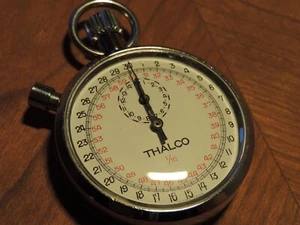 FULLY SERVICED Vintage SWISS THALCO Stopwatch 1/10 sec. Manual Wind Perfect Time - Picture 1 of 10