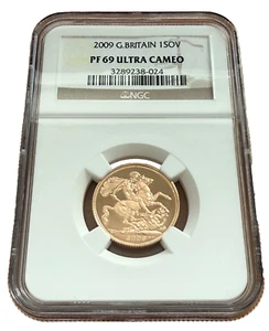 Great Britain 2009 Gold 1 Sovereign NGC PF69UC - Picture 1 of 2