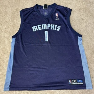 Antonio Burks NBA Vintage Reebok Memphis Grizzlies Jersey 2XL Blue - Picture 1 of 8