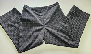 Apostrophe Womens Size 10 (30x25) Classic Black Checked Straight Leg Pants - Picture 1 of 5