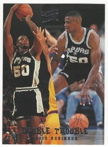 1994-95 ULTRA BASKETBALL #8 DAVID ROBINSON DOUBLE TROUBLE INSERT - NEAR MINT+ - Picture 1 of 1