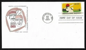 #1381 6c Professional Baseball - House of Farnam FDC - Picture 1 of 2