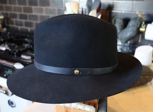 NWT RAG & BONE Womens 100% Wool Felt Floppy Brim Fedora Hat USA Made Black - Picture 1 of 8
