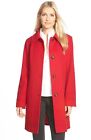 Nwt $1,049 Fleurette Wool Spread Collar Coat Apple Red [Petite Sz 6P] #N760