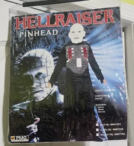 Hellraiser Pinhead Kinder Kostüm Kleid Maske Handschuhe Halloween Horror Böser Teufel - Bild 1 von 3