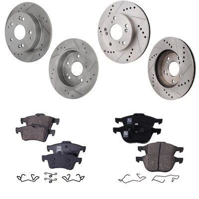 Kit de pastillas y disco de freno delantero y trasero para Mazda 3 2006 2007 2008 2009 2010-2013 Foto 1 de 4