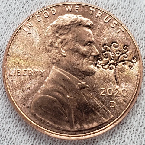 2020 Lincoln Shield 1C Cent Penny Tree Of Life Counterstamp Gift Lucky Coin! Cover