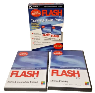 PC CD-ROM Train Yourself - Flash Training Doppelpack - Windows 9x,NT4,2000,Me,xp  - Bild 1 von 4