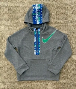 Nike Training Hoodie Dri-FIT Big Kids Boys Graphic 1/2 Zip Gray Size Small 5/6 - Picture 1 of 3