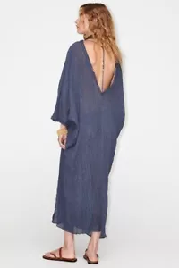 CAFTANO LINO ZARA EDIZIONE SPECIALE S $109 7879 NUOVO CON ETICHETTE - Foto 1 di 6