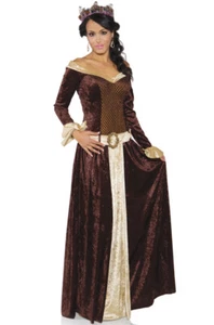 Renaissance Medieval My Lady Queen Adult Costume - Picture 1 of 1