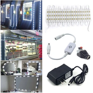 60LEDS Under Cabinet Strip Lights Kit Tape Kitchen Closet Waterproof Light Set - Picture 1 of 10