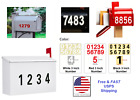 Large 3" Mailbox Numbers REFLECTIVE Vinyl Decal Sticker House Street Building