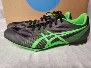 Zapatos de pista Asics Hyper MD 6 negros con verde para hombre talla 11,5 - Imagen 1 de 6